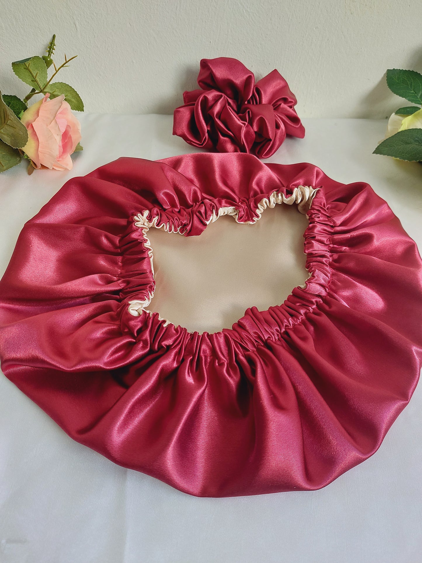 Bonnet en satin